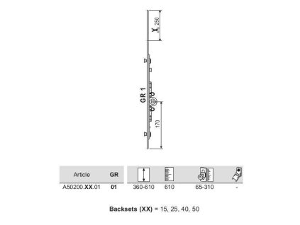 zasuwnica artech 1a e15 360 610