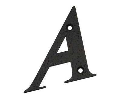 litera a 10cm czarna display