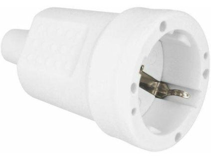 gniazdo elektr 3243 gumow biale