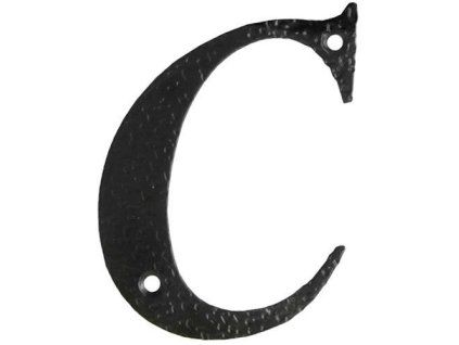 litera c 10cm czarna display