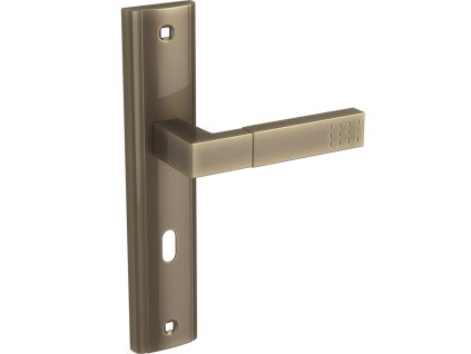 2325 dverni klika prima s dlouhym ramenem na klic patina