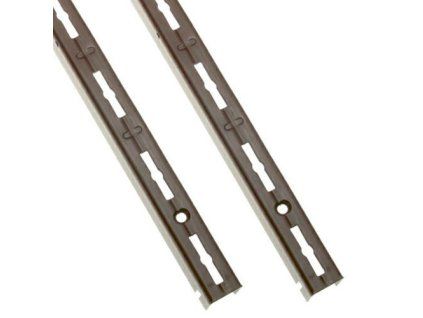 Regálová lišta 80cm hnědá 2ks