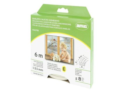 uszczelka okienna 961 9x4mm 6m biala