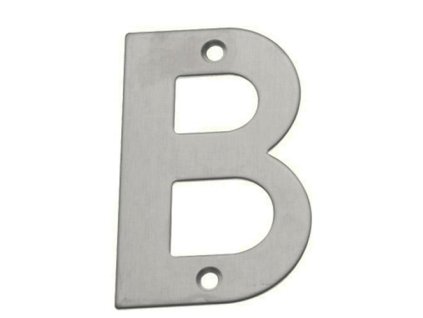 litera b 10cm inox