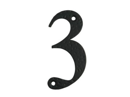 numer 3 10cm czarny blister