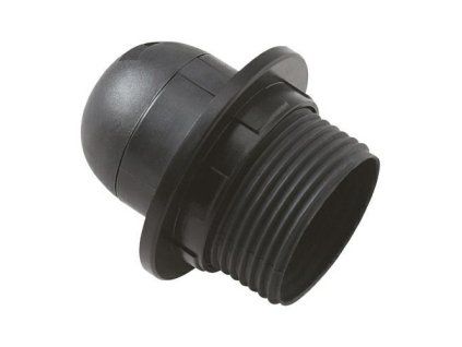Objímka žárovky 3902 E27 4A černá (blistr)