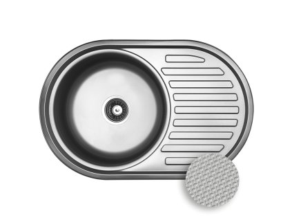 1032 jednokomorovy drez faro s odkapavacem inox
