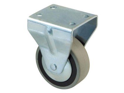 Kolečko 2511-60 pevná plotýnka guma šedé