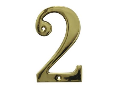 numer 2 10cm mosiezny