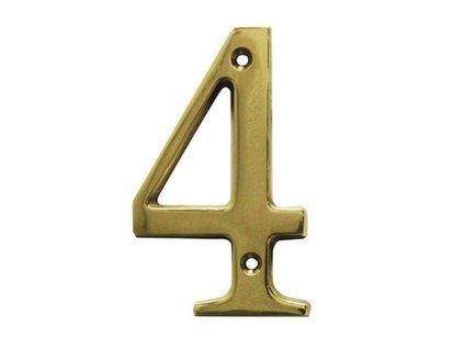 numer 4 10cm mosiezny