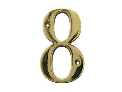 numer 8 10cm mosiezny