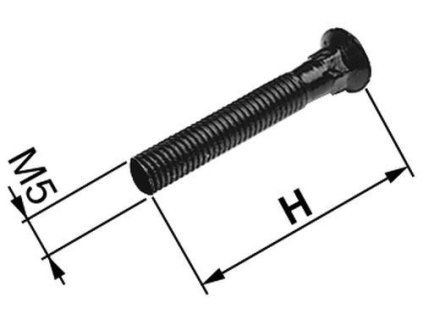 sruba czarna m5x60mm