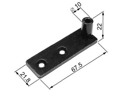 zaczep czarny sr 10mm 21 8 agb