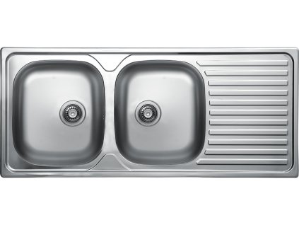 2154 dvoukomorovy drez orion s odkapavacem inox