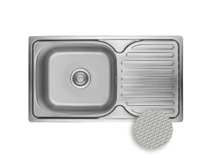 2166 jednokomorovy drez orion s odkapavacem inox