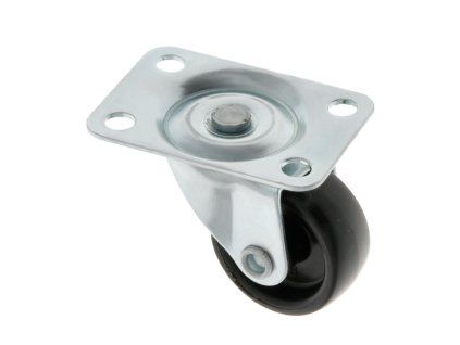 Kolečko 1308-30 otočná plotýnka černé