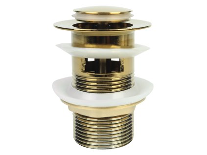 1509 vypousteci zatka click clack s prepadem zlato