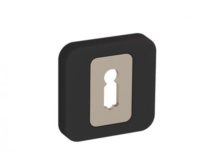 Rozeta T 002 120 černá mat inox klíč