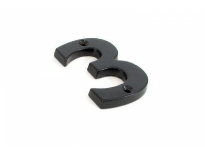 cyfra 3 78x8mm czarna