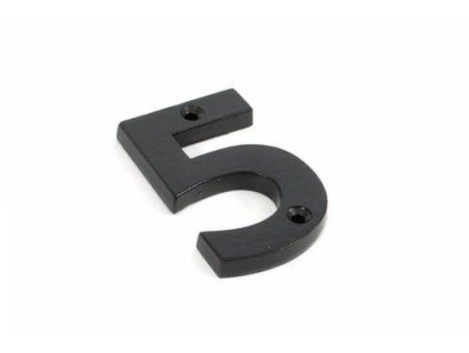 cyfra 5 78x8mm czarna