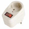 adapter 3213 1 z wlacznikiem bialy