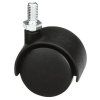 Kolečko 1501-40 čep závit M6 nylon černé
