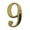 numer 9 10cm mosiezny