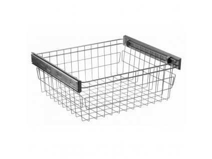 Výsuvný drôtený kôš biely Smart 600 - 900 mm