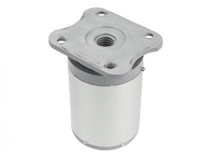 Nábytková noha okrúhla H60 fi 40 chróm matná sivá