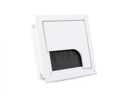 Priechodka na káble hliníková 80x80 biela