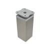 Nábytková noha H100 inox sivá