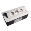 Výklopná zásuvka do kuchyně GTV SOFT 3 X 220 V, kabel 1,5m bílá