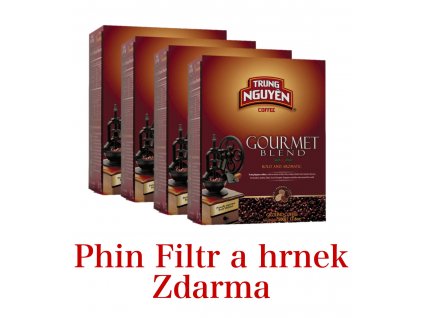 4X Gourmet Blend + Phin filtr a sklenička zdarma