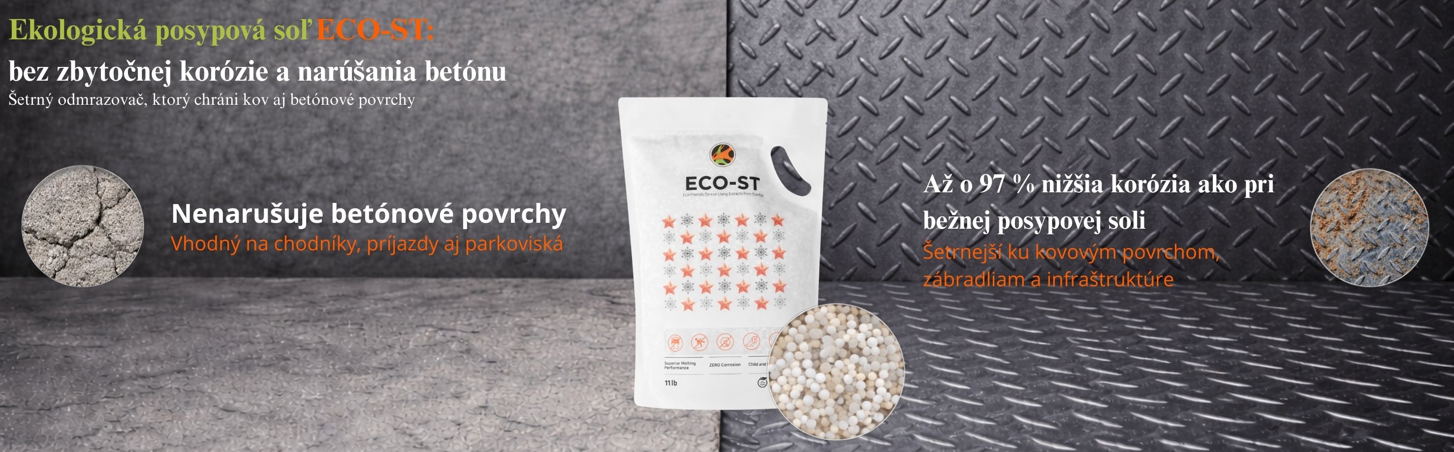 Ekologická posypová soľ ECO-ST 5kg