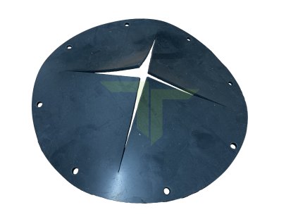 Pryžový průchod na rukavice do kabiny