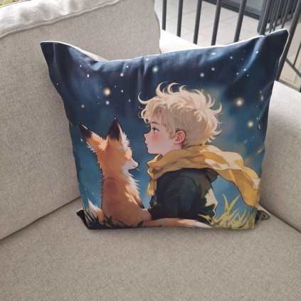 Polštářek Chlapec s liškou