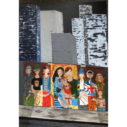 galerie bezecny New York zeď