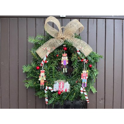 Zimní radost – věnec z tisu - Vojáčci