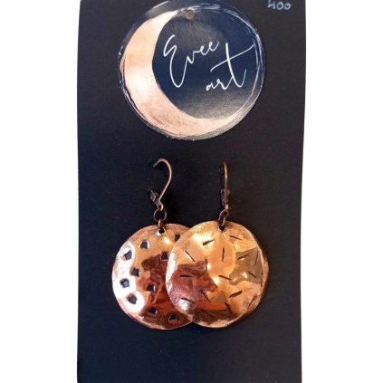 Evee Art - originální náušnice "kulaté placky"