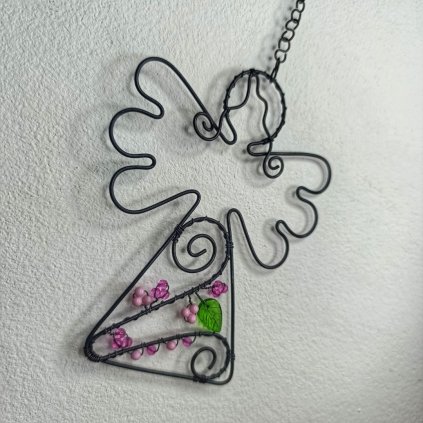 Drátované výrobky od Prajzulky - Anděl k zavěšení