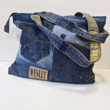 Velká džínová kabelka