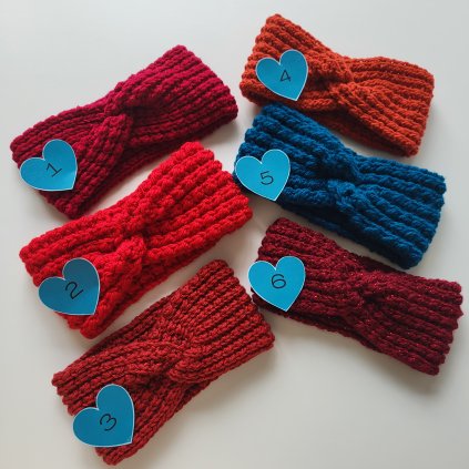 Dámská pletená čelenka