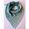 Háčkovaný mentolový šátek