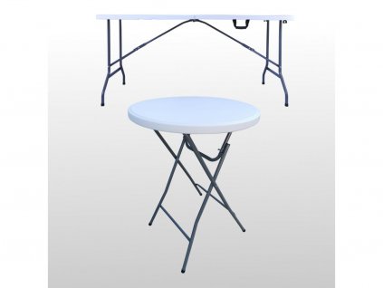 Składane plastikowe stoły (ROZMER 122x60cm)