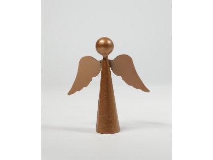 anděl střední malý broznový zepředu