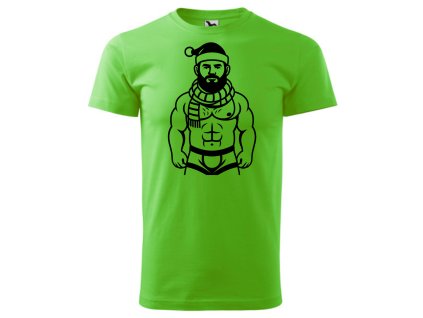 Naughty Santa Apple Green/Black