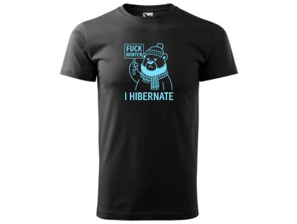 Hibernating Bear Black/Blue Glitters