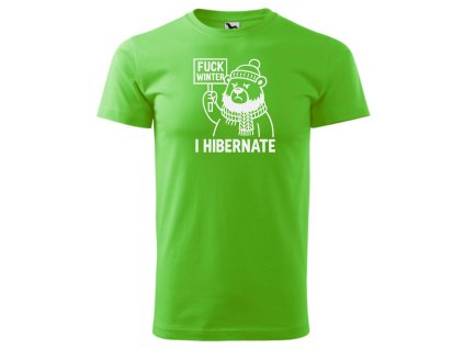 Hibernating Bear Apple Green / White