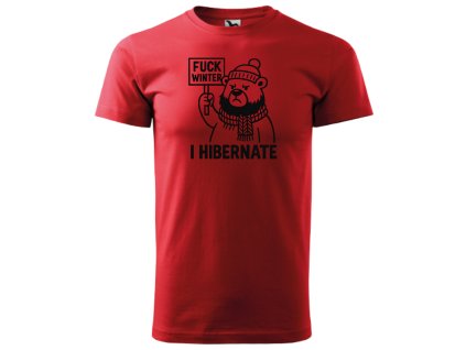 Hibernating Bear Red/Black