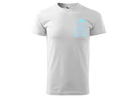 Winter Teddy  White / Blue Glitters